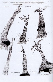 Christian Coiffier diverses sculptures faitières 1982